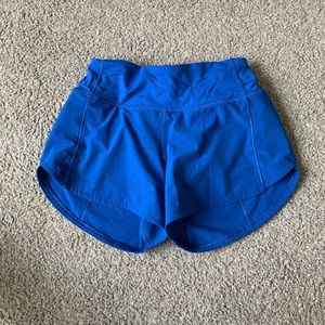 selling symphony blue lululemon speed ups!!!! ( size 2, 4 inch)